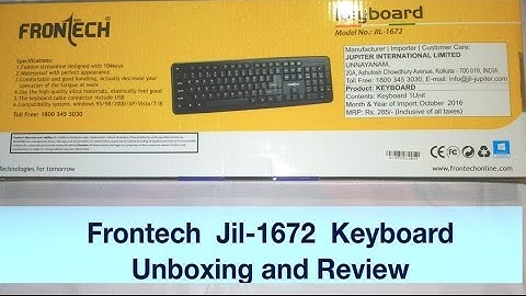 Budget keyboard, Frontech Jil-1672 keyboard unboxing and review.😀😀