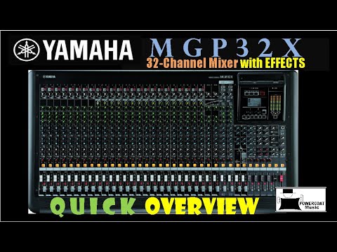 Yamaha MGP32X 32-Channel Mixer: Quick Overview