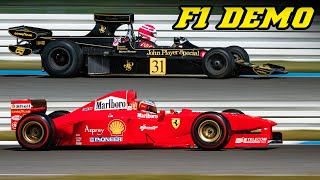 Classic F1 Demo @ Hockenheim 2024 | Lotus 76, Arrows 10B, Ferrari F310B, Lola LC88, Minardi, ...