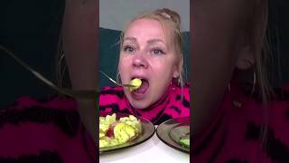 мукбанг картошка с сосисками #mukbang #eatingshow #еда #мукбанг