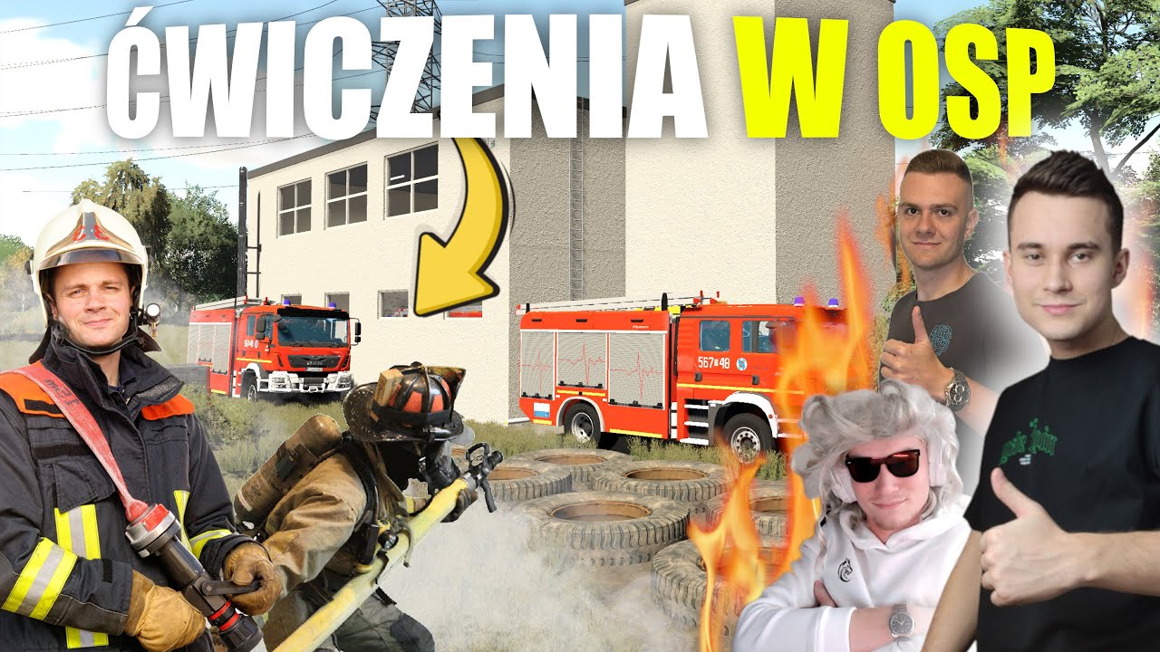 ĆWICZENIA W OSP! 🤩 ROBIĘ EGZAMIN MŁODYM STRAŻAKOM 😁 ONI SIĘ NIE NADAJĄ... 🔵 