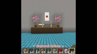 ⚔️ Minecraft Katana Build 🗡️ | Epic Samurai Sword Decoration & Weapon Display Idea #minecraft #top