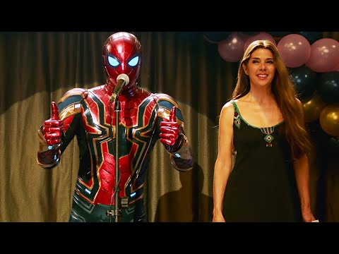 Spider-Man at Aunt May's Charity Event - Spider-Man: Far From Home (2019) Movie CLIP HD