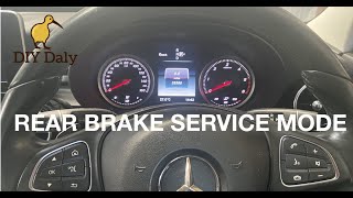Mercedes C class W205 Brake Pad Replacement Service mode