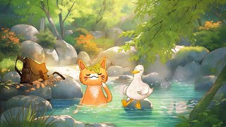 Chill Spring Onsen 💦 Lofi Morning 💦 Spring Lofi To Calm Down And Feel Peaceful by Lofi Cat 988 views 1 month ago 24 hours