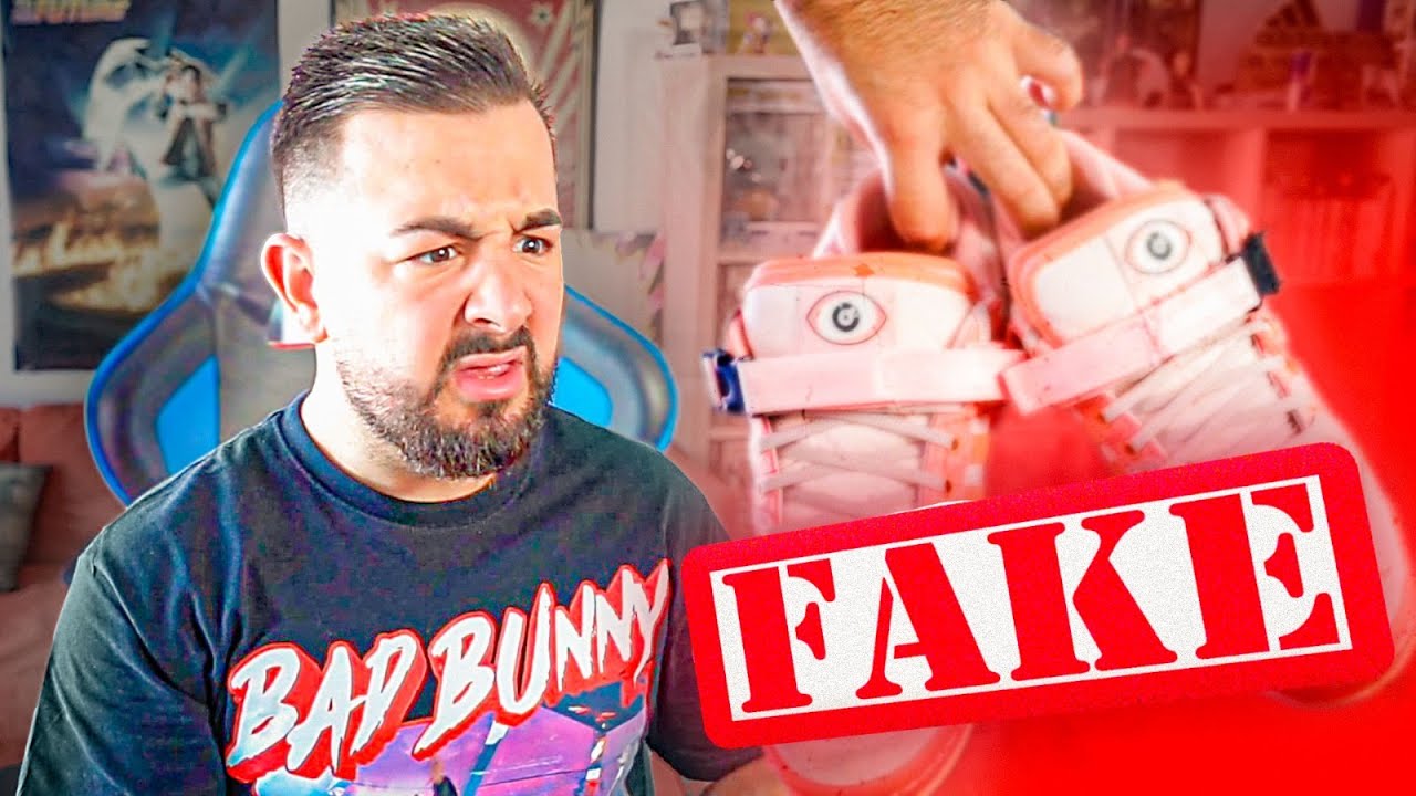 HE COMPRADO UNAS ZAPATILLAS DE BAD BUNNY FALSAS Y ME HAN LLEGADO ASI -  YouTube