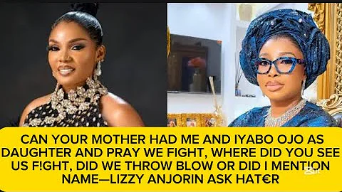 HOT GIST 🤐LIZZY ANJORIN FINALLY APOLOGIZE TO IYABO OJO SAYING THEY NEVER HAD A FIGHT 😳😳