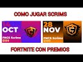 COMO JUGAR SCRIMS DE FORTNITE CON PREMIOS EN METÁLICO. Mejora en fortnite con esto