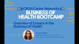 2025 Business of Health Bootcamp - Overview of Careers in the Business of Health