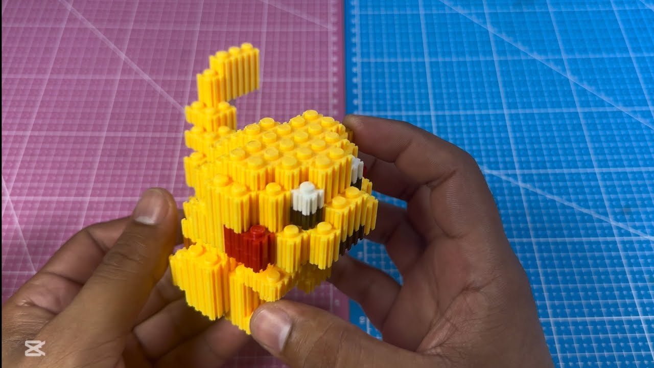 Cómo hacer a Pikachu Pixel 3D | Pixelart | Pixelblock | Tutoríal ...