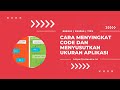 Cara menyusutkan ukuran aplikasi android di Android Studio