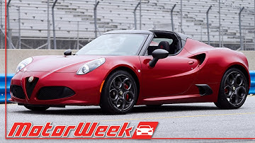 MotorWeek | First Look: 2015 Alfa Romeo 4C Spider