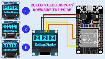 ESP32 OLED Rolling Display | esp32 oled ssd1306 | esp32 oled 128x64 | oled animation arduino SSD1306