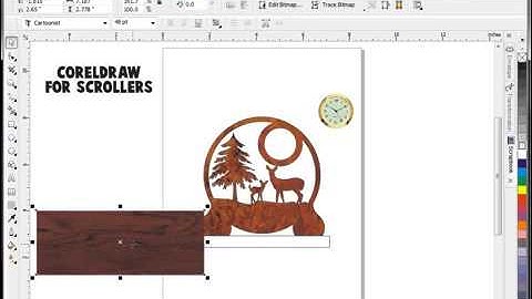 CorelDRAW demo for scroll saw pattern designers