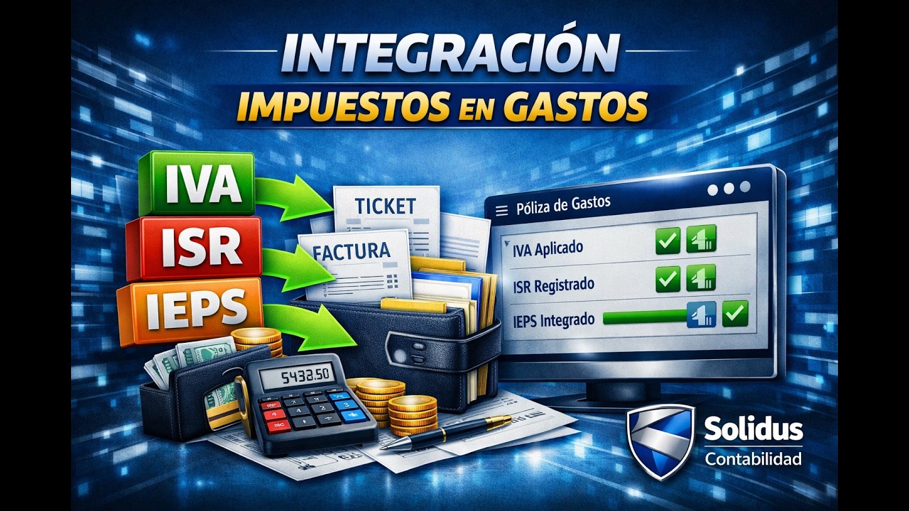 Integración de impuestos en gastos