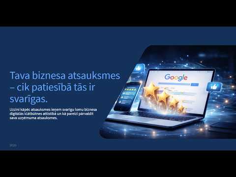 Vebinārs | Tava biznesa atsauksmes – cik patiesībā tās ir svarīgas?