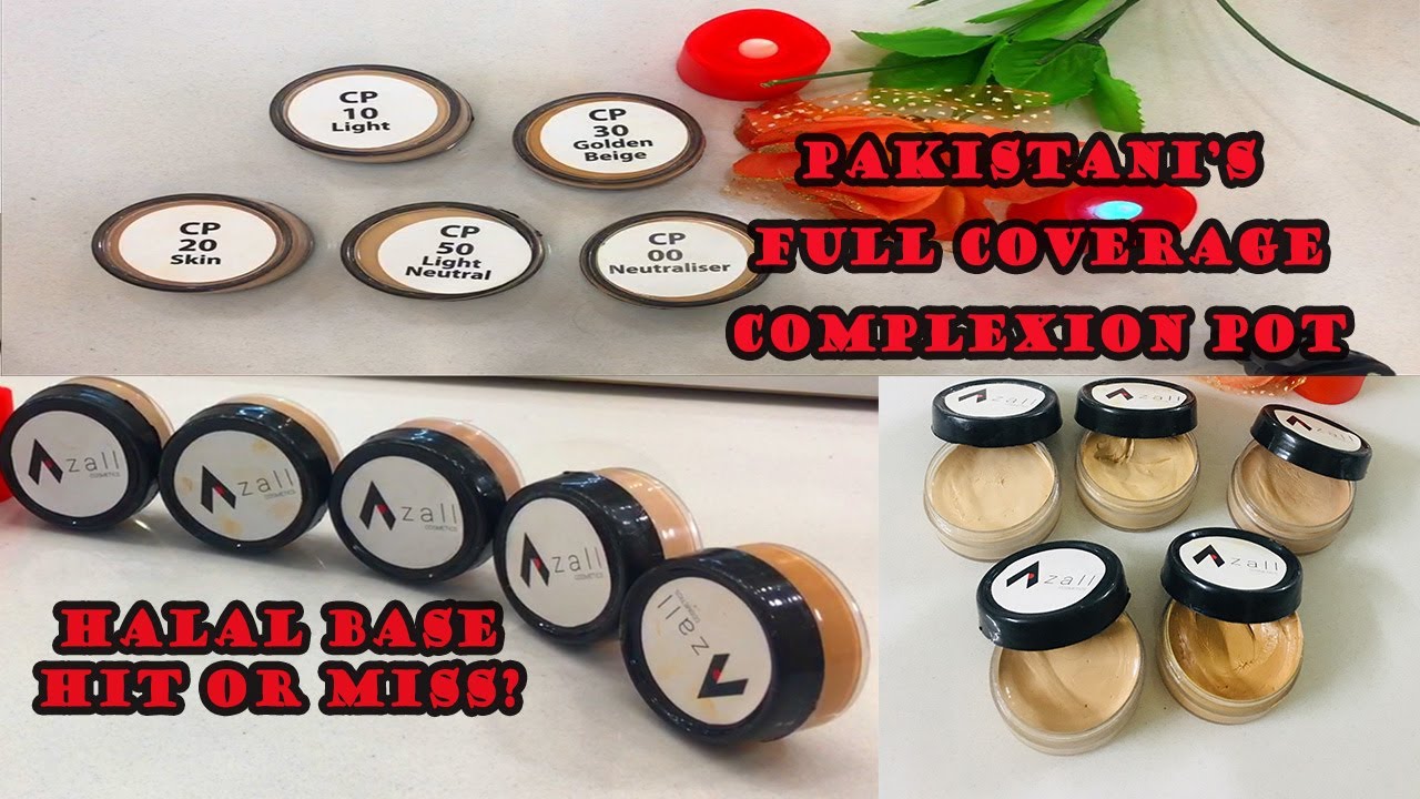 Affordable Pakistani Foundation Azall cosmetics complexion pot review Khatija Asif YouTube