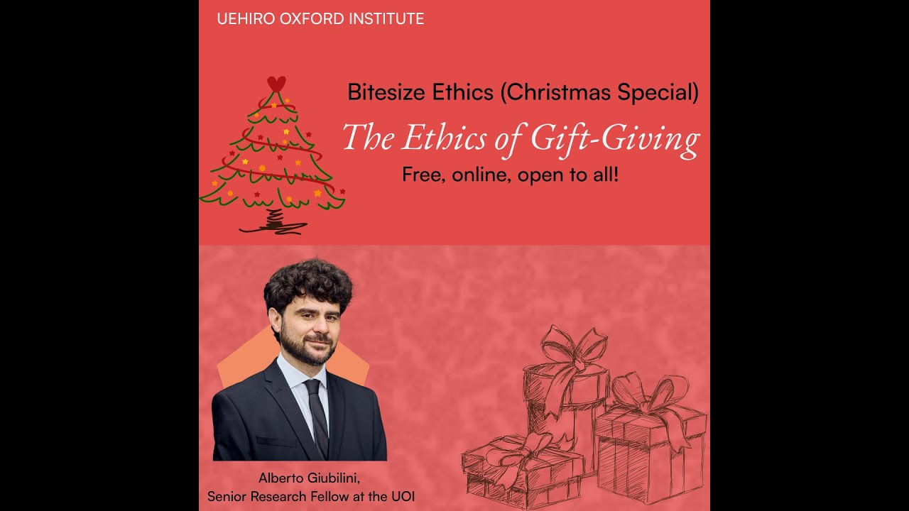 Bitesize Ethics 2025 Christmas special: The Ethics of Gift Giving – is it what it used to be?