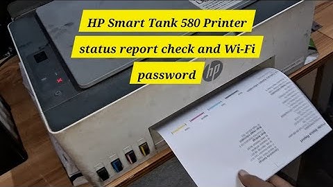 HP Smart Tank 580 Printer status report check and Wi-Fi password ✅ HP printer Wi-Fi password print 🥰