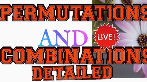 PERMUTATIONS AND COMBINATIONS //SENIOR INTER