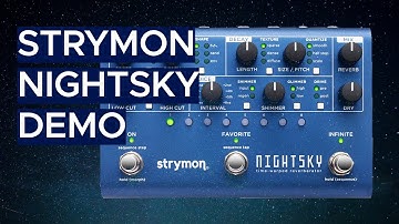 Strymon NightSky with Novation Peak Synthesizer Sound Demo (no talking)