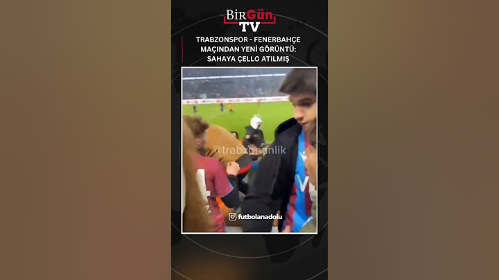 Trabzonspor - Fenerbahçe maçında yeni görüntü: Sahaya çello atılmış