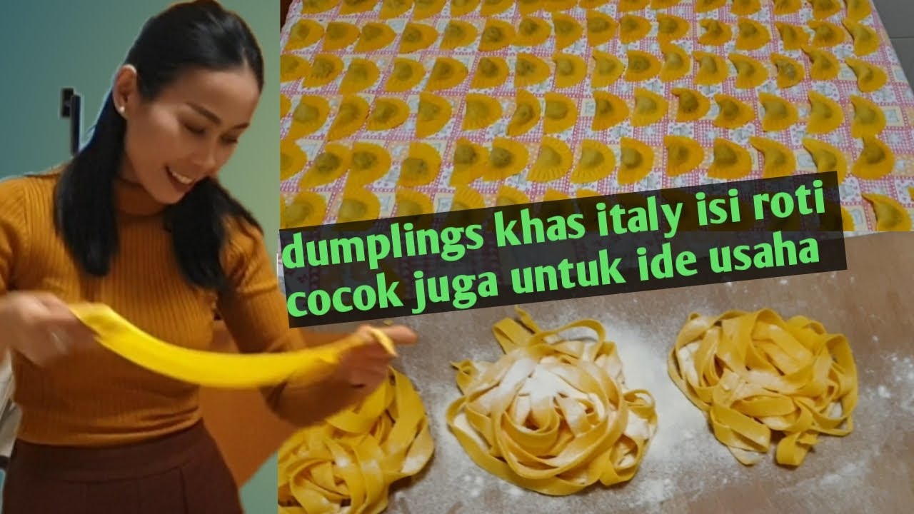 Homemade Fresh Italian Casoncelli  And Tagliatelle | European food