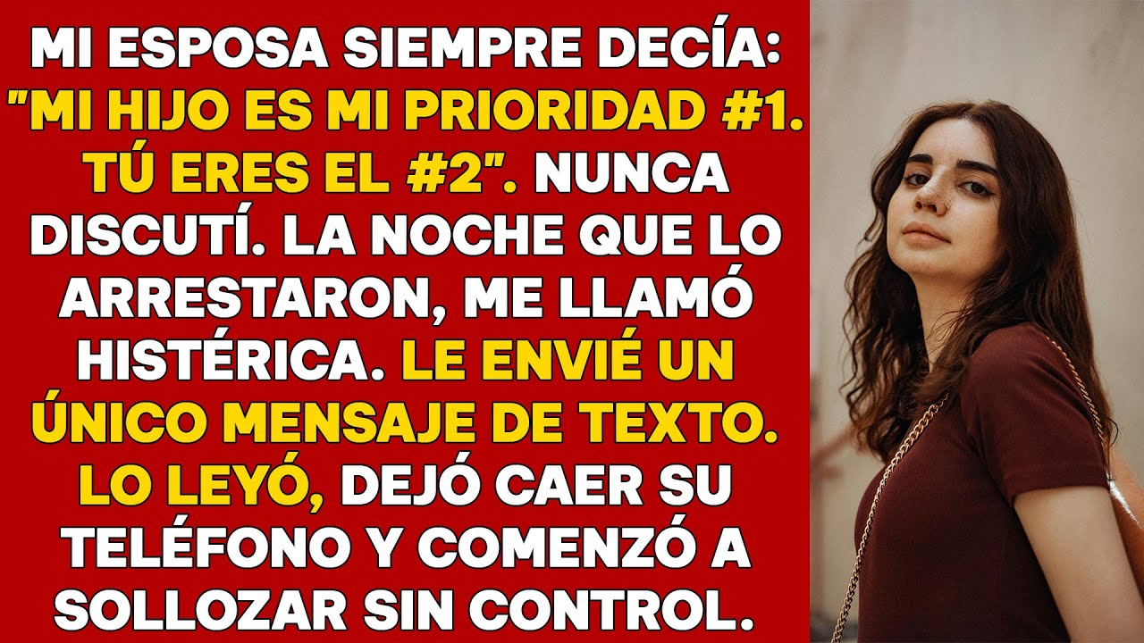ELLA LO PUSO EN SEGUNDO LUGAR, ASÍ QUE ÉL, EN SILENCIO, SE ELIMINÓ DE LA ECUACIÓN