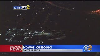 Power Restored In Parts Of Santa Clarita