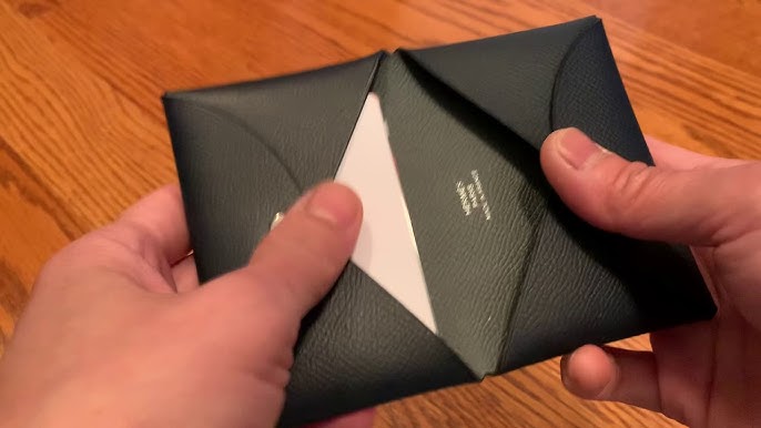 hermes calvi card holder review