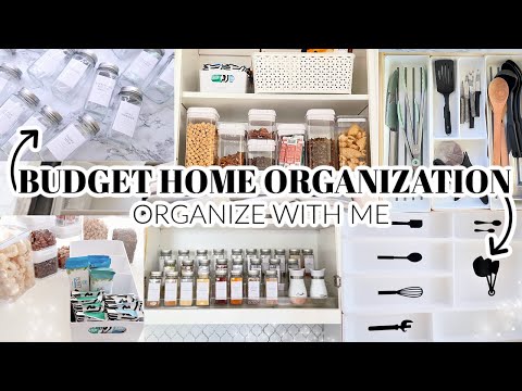 EXTREME BUDGET HOME ORGANIZATION IDEAS | Clean, Declutter and Organize With Me | Kitchen Pantry