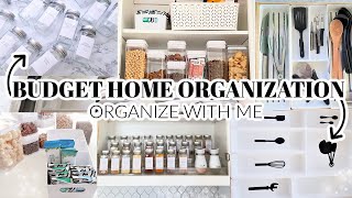 EXTREME BUDGET HOME ORGANIZATION IDEAS | Clean, Declutter and Organize With Me | Kitchen Pantry