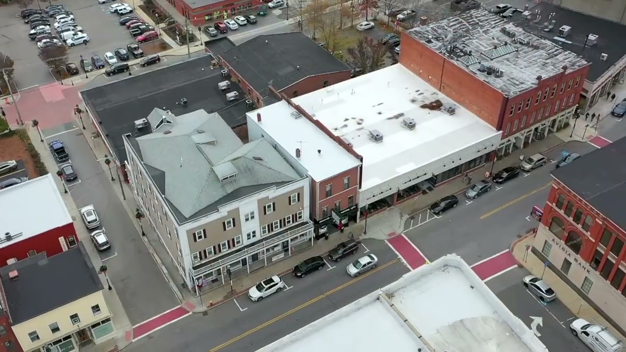 59 61 Main Street   Hudson, MA   Aerial Video