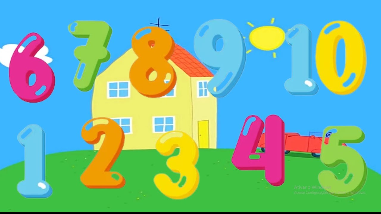 Aprendendo a contar de um ate dez! Aprenda a contar de 1 a 10 com ...
