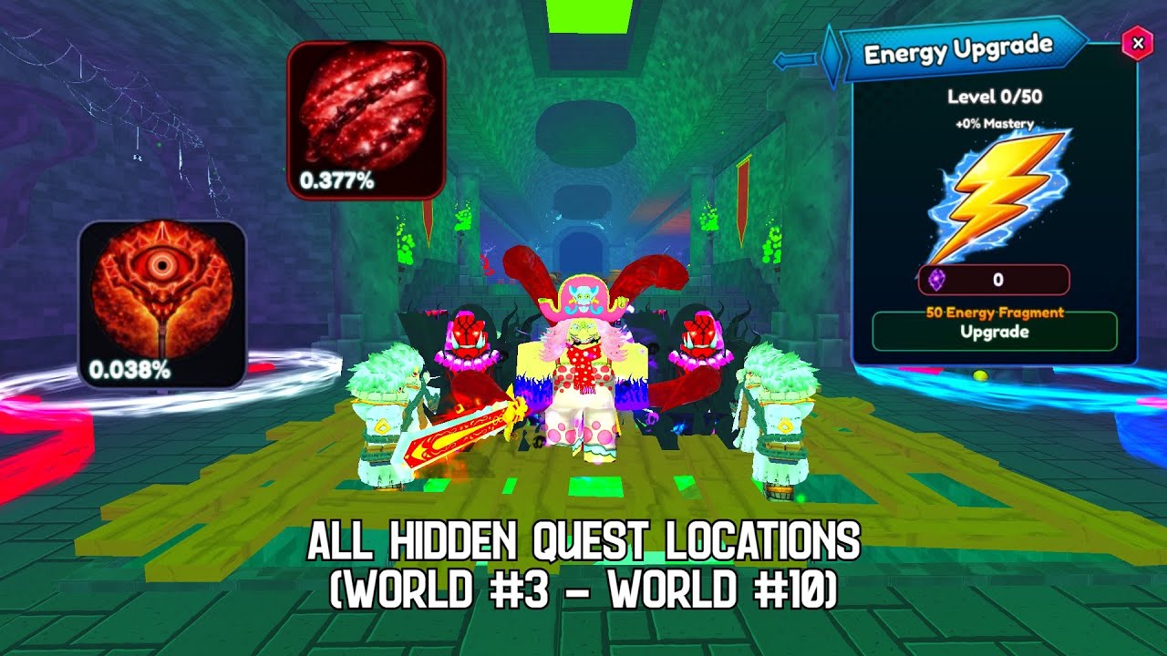 [UPDATE 6 PT.2] Anime Weapons (Roblox) | All Hidden Quest Locations (World #3 - World #10)