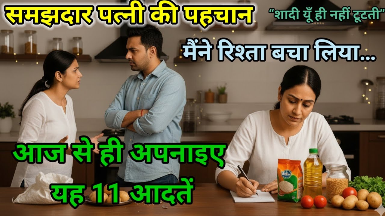 समझदार पत्नी की 5 आदतें | जो टूटी हुई शादी को भी बचा लेती हैं | Emotional Story