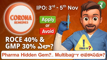 💥 Corona Remedies IPO Review | Strong ROCE & Multibagger Opportunity? Apply or Avoid?