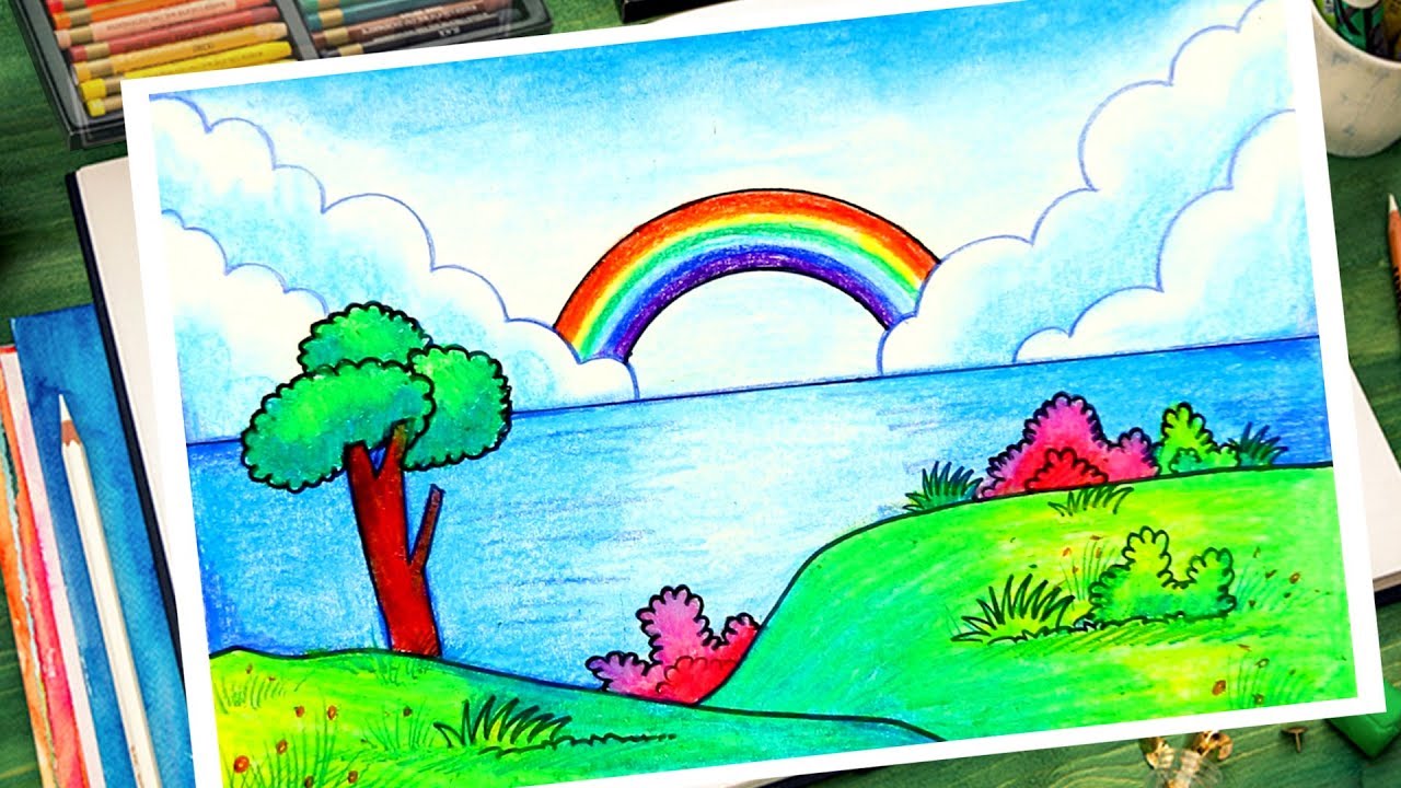 Pin on Rainbow drawing
