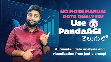 This Open-Source AI Automates Data Analysis (Charts, Reports & More!) | PandaAGI Explained In Telugu