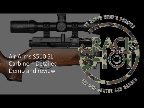 Air Arms S510 SL Carbine .22 - an EXCELLENT rifle - Crackshot Demo and Review. (30, 40 and 50 M)