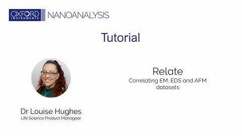 Relate correlative software: Correlating EM, EDS and AFM datasets