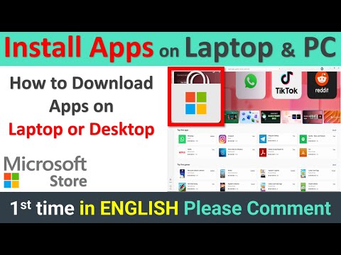 How to Install Apps on Laptop & PC - English