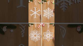 4 EASY CRAFTING TUTORIAL | MAGIC PAPER SNOWFLAKE FOR CHRISTMAS DECOR