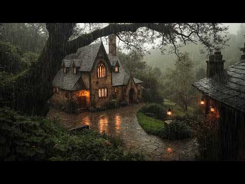 You Find a Forgotten Cottage Waiting Quietly in the Rain | Dark Academia Music to Write and Study