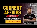 7th october current affairs  afcat cds capf 2023 daily current affairs in hindi  rituraj sir