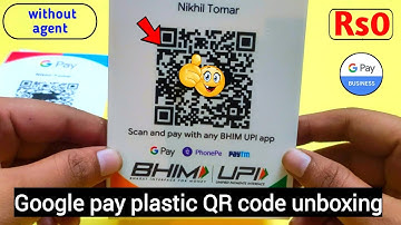 Google pay QR code कैसे order करें फ्री में | QR code kit unboxing | get G-pay plastic QR code at 0