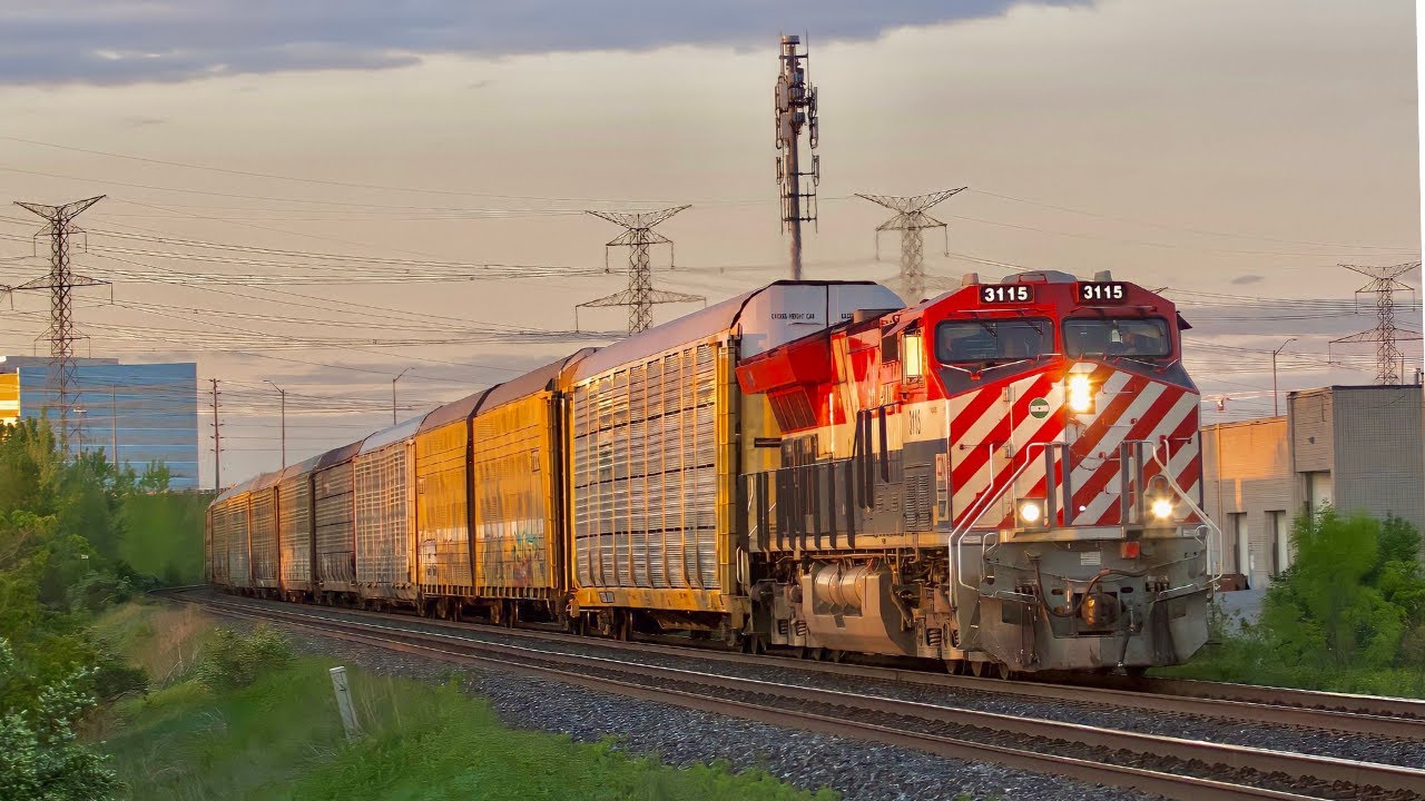 BCR Heritage SUNSET CN E271 At Markham trainboy647 OntarioRail12 