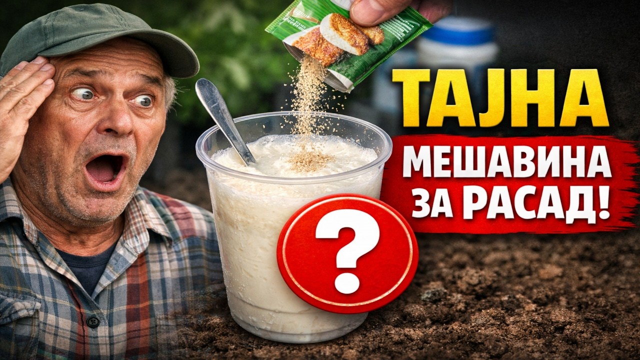 БАШТОВАНИ ОВО КРИЈУ! Тајна мешавина од јогурта и квасца за НАЈЈАЧИ расад ИКАДА!