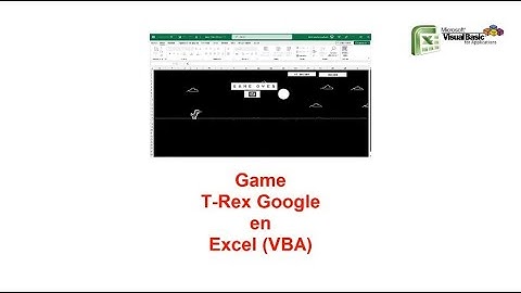 Game T-Rex de Google en Excel VBA