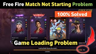 How to fix free fire match not starting problem | free fire \